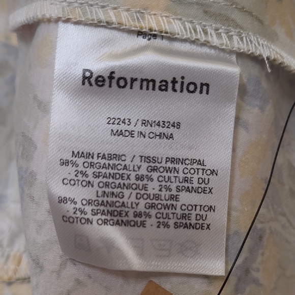 Reformation Multicolor Smocked Dress - Picture 9 of 16